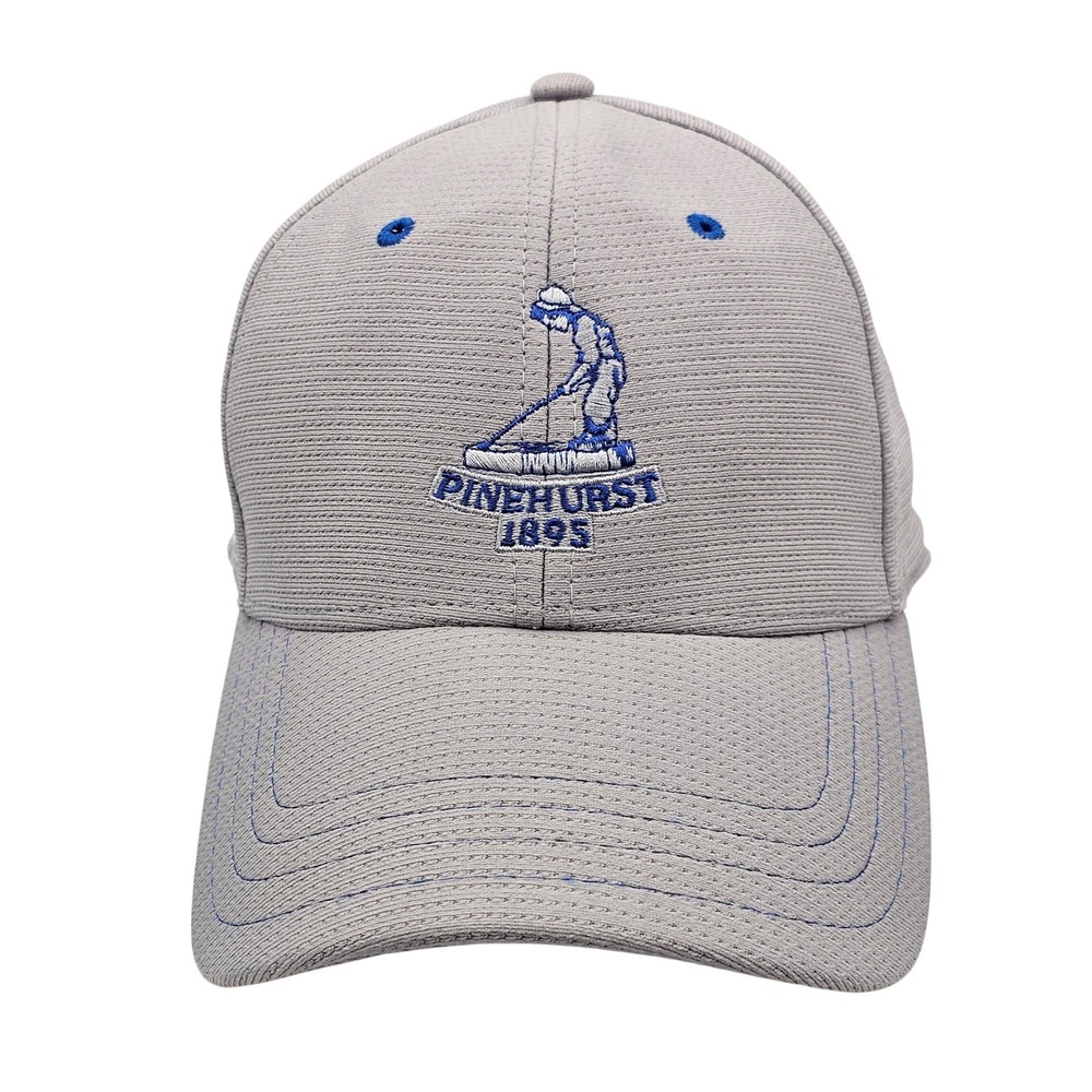 Pinehurst Resort 1895 Golf Hat Pukka Performance Gray Blue Putter Boy Adjustable